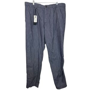 Sake Fifth Avenue Chambray Chino Slim Fit Trousers Pants